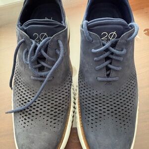 Cole Haan Zerogrand 2.0 Oxford Shoes Mens Size 7.5 Blue Wingtip Casual